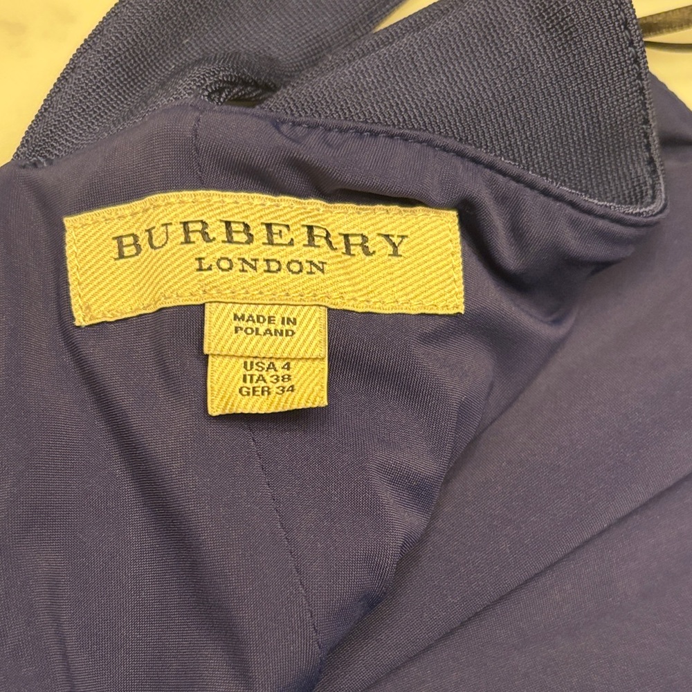 Burberry Navy Midi Dress - Picture 6 of 9